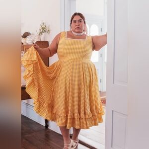 Jessakae Daze Dress in Yellow Gingham